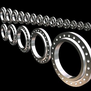 3d model 300 ansi class flanges