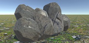 3d model nature rock stone
