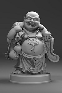 3D budai happy maitreya model