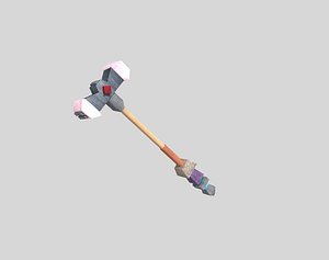 3d model fantasy hammer