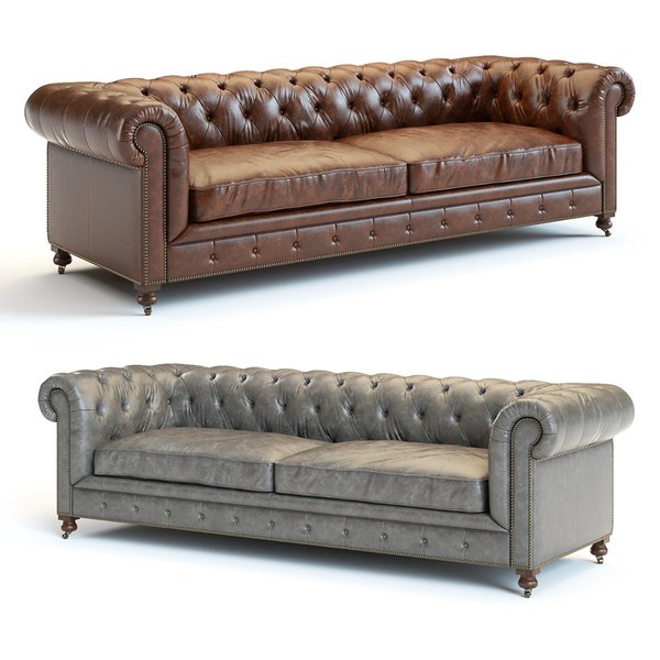 Kensington leather sofa restoration clearance hardware