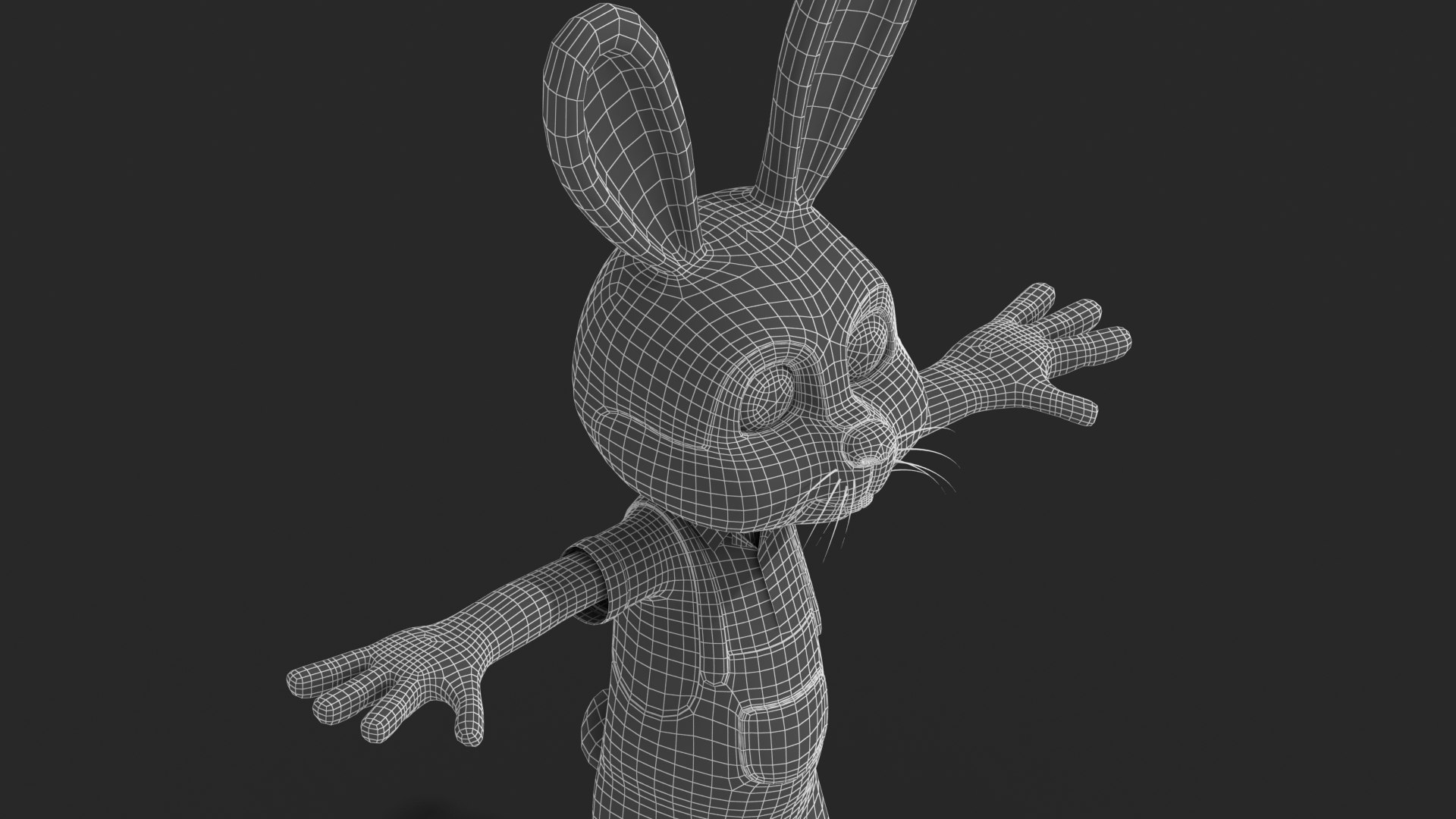 Cartoon Rabbit 3D Model - TurboSquid 2010417