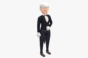 Stylized NPC - Rich Gentleman Butler