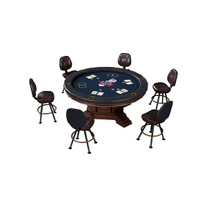 Poker Table V5 Casino Gambling Game Ready PBR