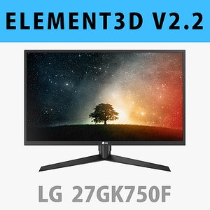 E3D - LG 27GK750F-B Monitor