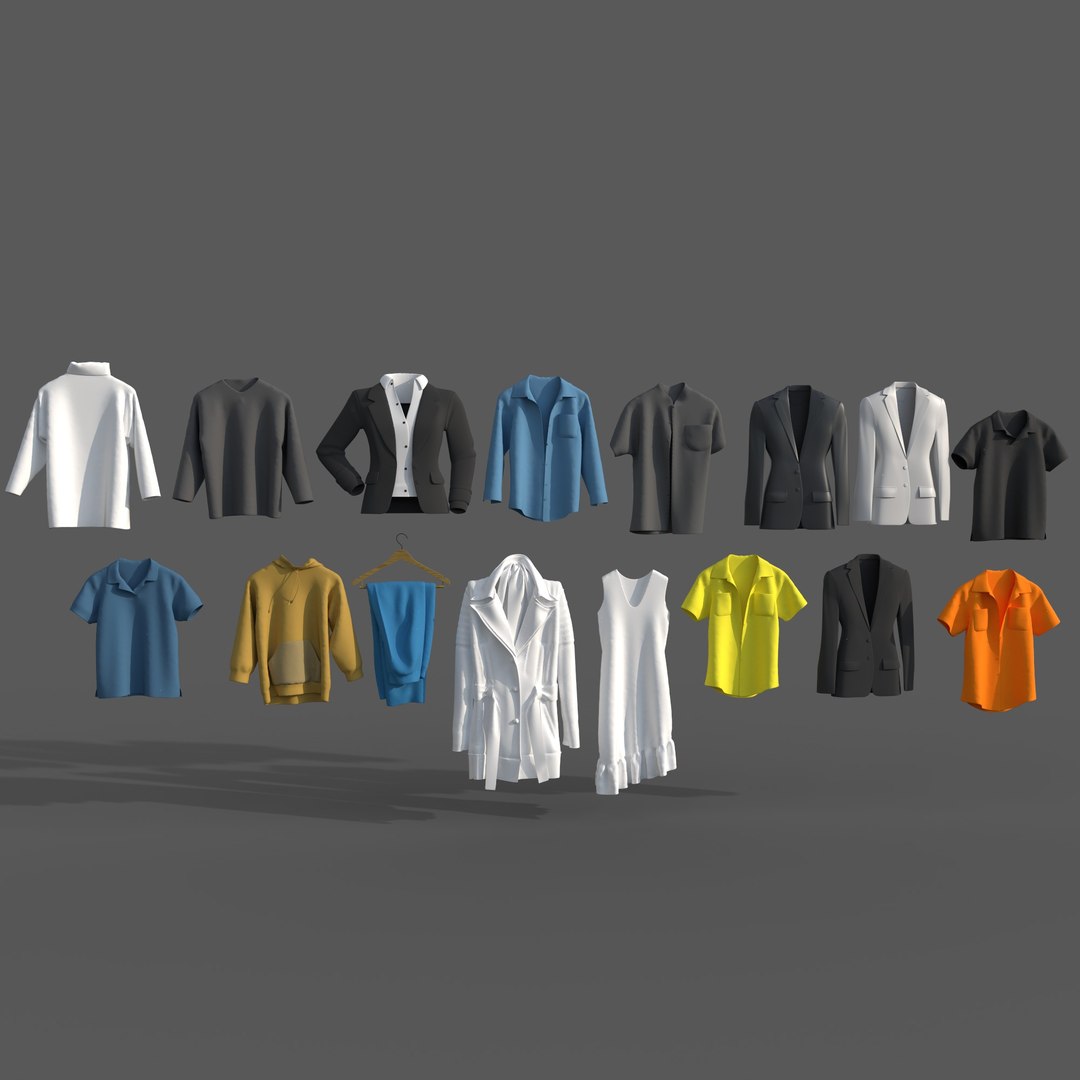 Clothes Collection-01 Model - TurboSquid 2044412