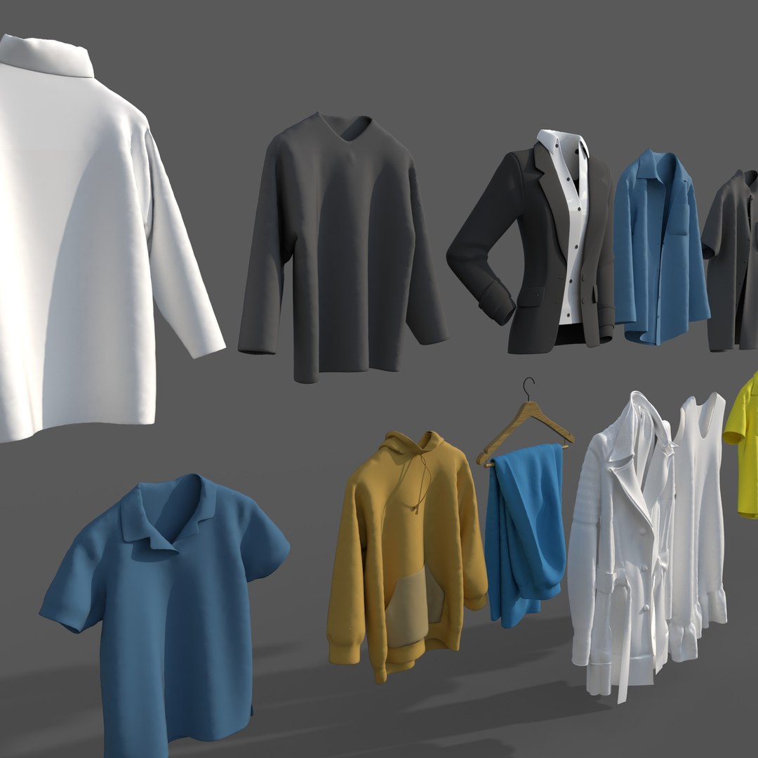 Clothes Collection-01 Model - TurboSquid 2044412