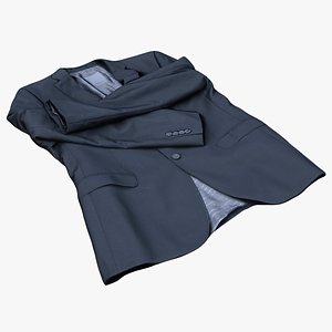 3D model mens suit jacket