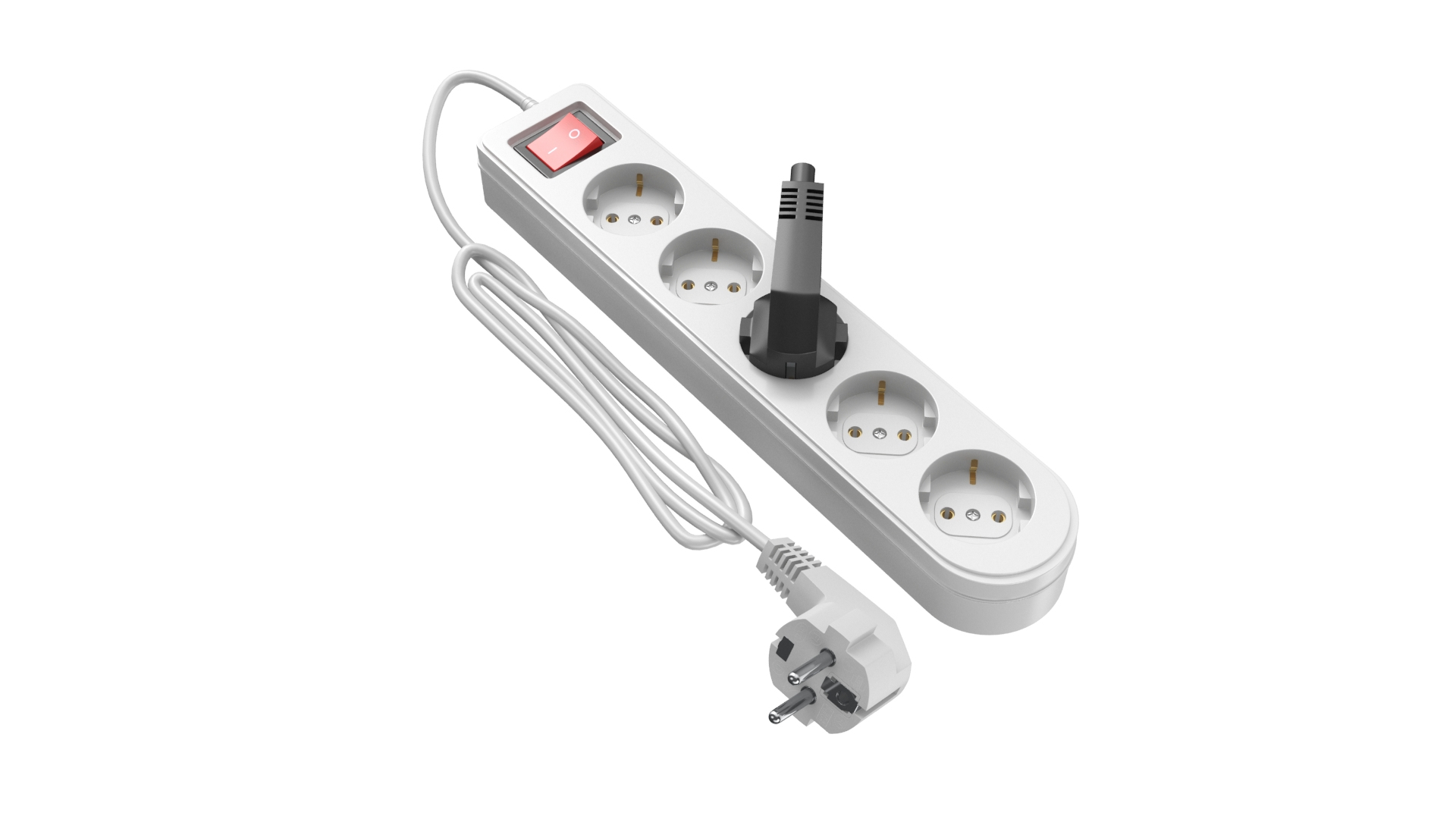 White Power Strip 3D Model - TurboSquid 1894453