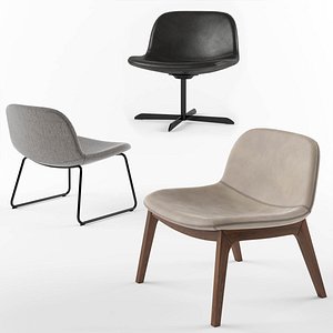 3D calligaris college chair model