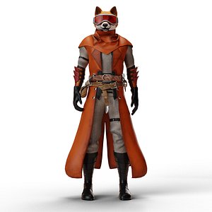 Shiba Warrior Character 3D Model 3D model