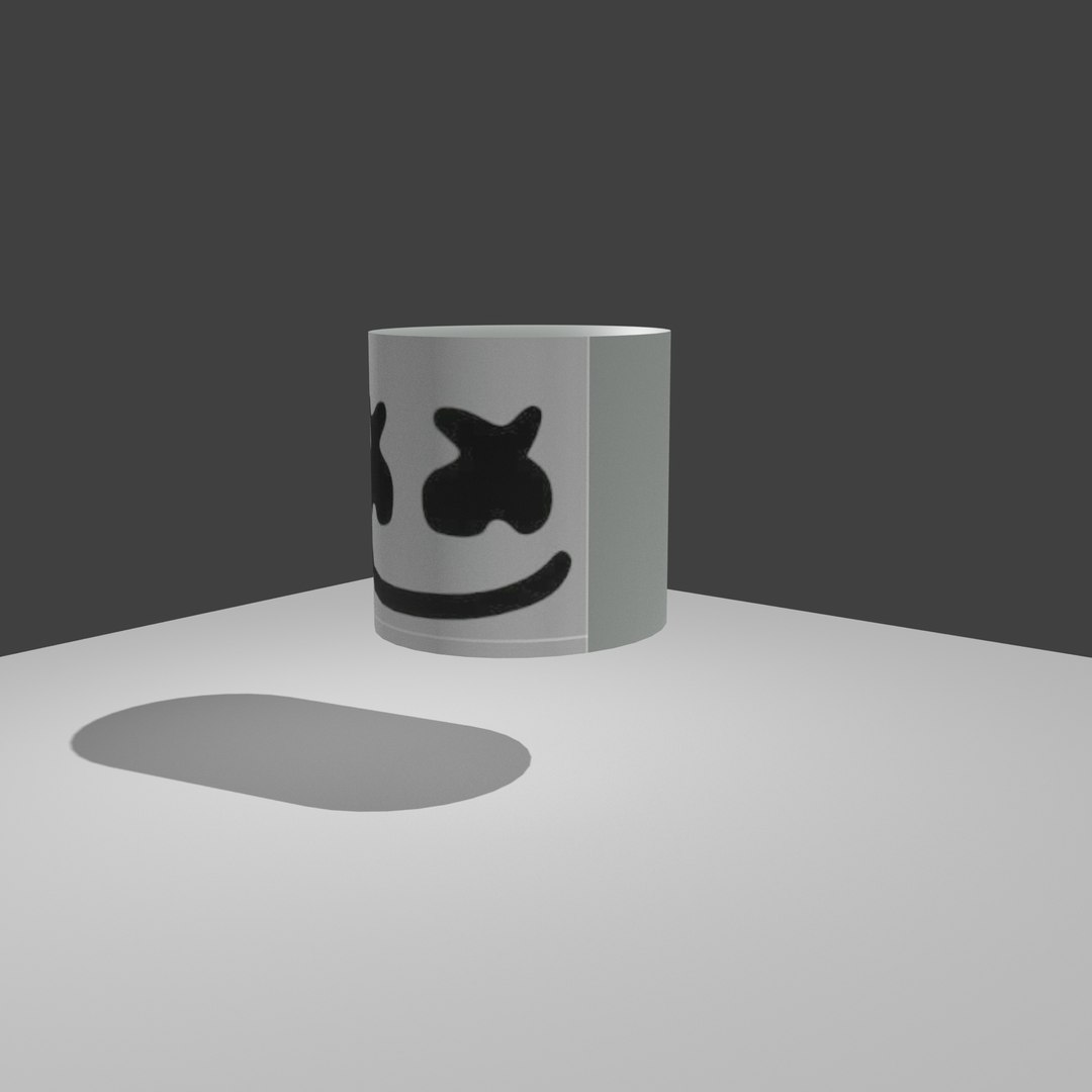 Marshmello Plastic Helmet 3D Model TurboSquid 2116813