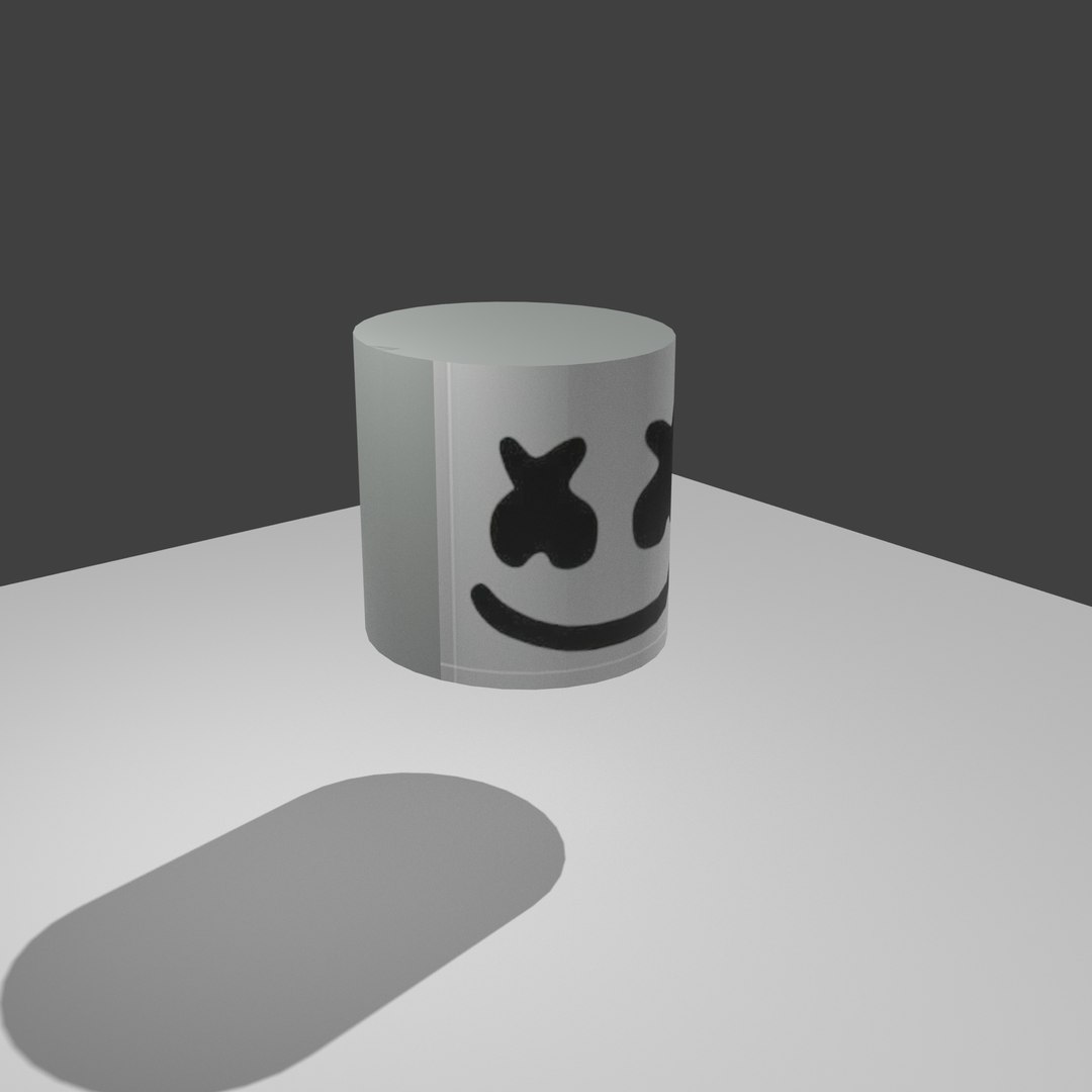 Marshmello Plastic Helmet 3D Model TurboSquid 2116813