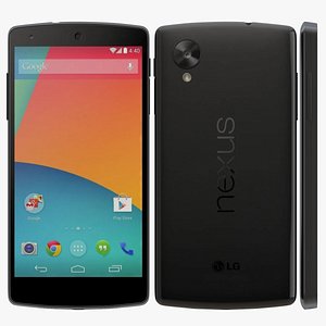lg nexus 5 black 3d model
