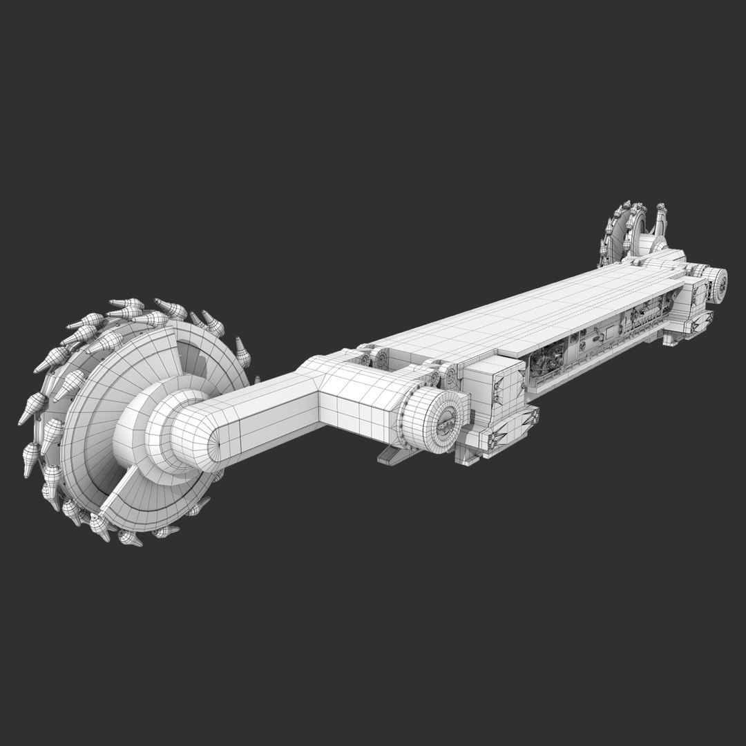 Shearer Harvester Mining 3D Model - TurboSquid 1428393