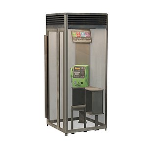 Japanese Telephon Booth 3D