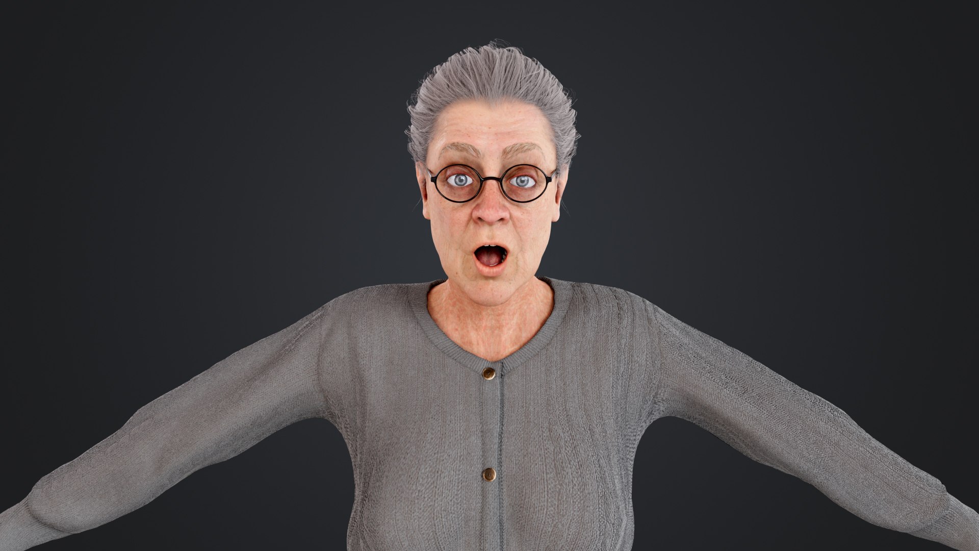 3D Old Woman Rigged model https://p.turbosquid.com/ts-thumb/gJ/IGoAzY/Vl/grandma_1014/jpg/1772276693/1920x1080/fit_q87/697bd4cbd20aedef0f7a2f9718ce1ab15b8d4ca3/grandma_1014.jpg
