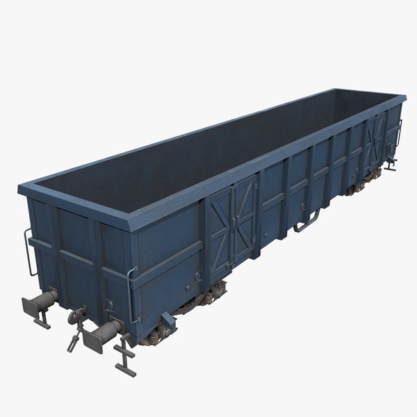 3D Real-time box car wagon model