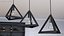 Pendant Lights Pack of Three Black