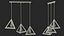 Pendant Lights Pack of Three Black