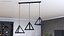 Pendant Lights Pack of Three Black