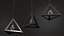 Pendant Lights Pack of Three Black