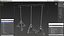 Pendant Lights Pack of Three Black