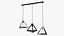 Pendant Lights Pack of Three Black
