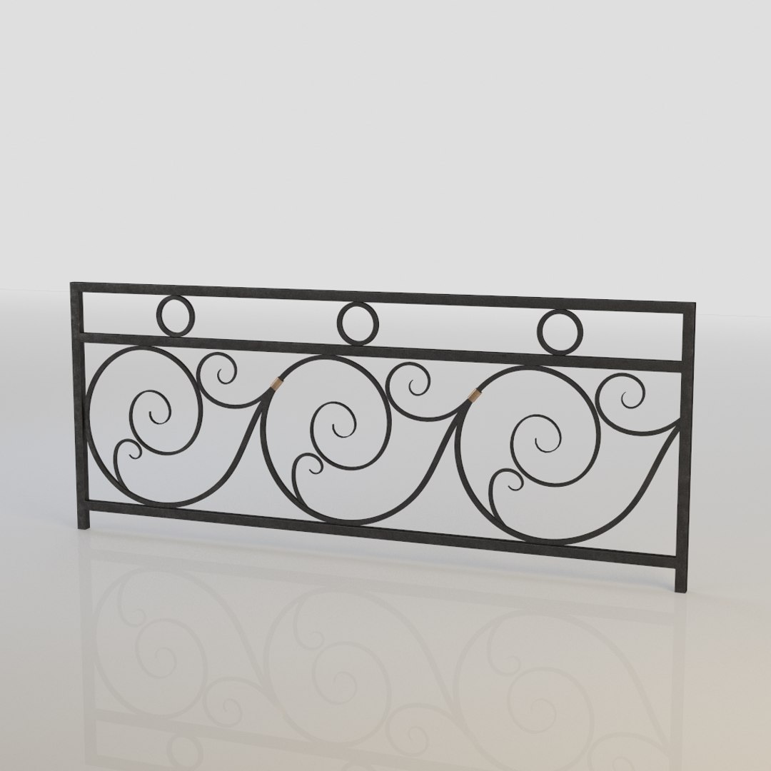 Iron Fence 3d Obj