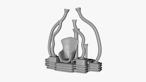 3D Apocalyptic Throne model