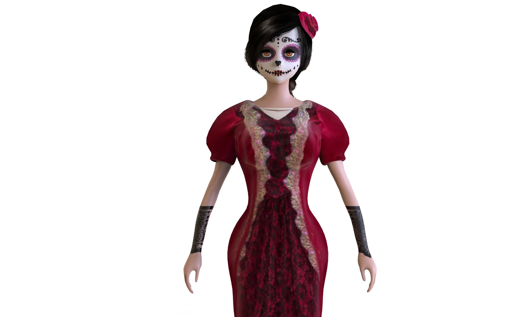 3D catrina cartoon https://p.turbosquid.com/ts-thumb/gJ/P2cZBF/mtOdtnDC/untitled.297/jpg/1556118780/1920x1080/fit_q87/3048a4b87f34c46919679f1c3b1f961445addcf4/untitled.297.jpg