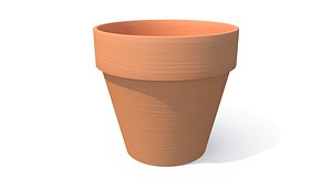 3d terracotta pot model
