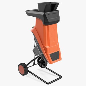 Compact Electric Wood Chipper Orange