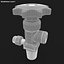 3d gas valve model