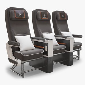 Lufthansa Premium Economy Seat 3D model