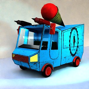 3D Ice Cream Car