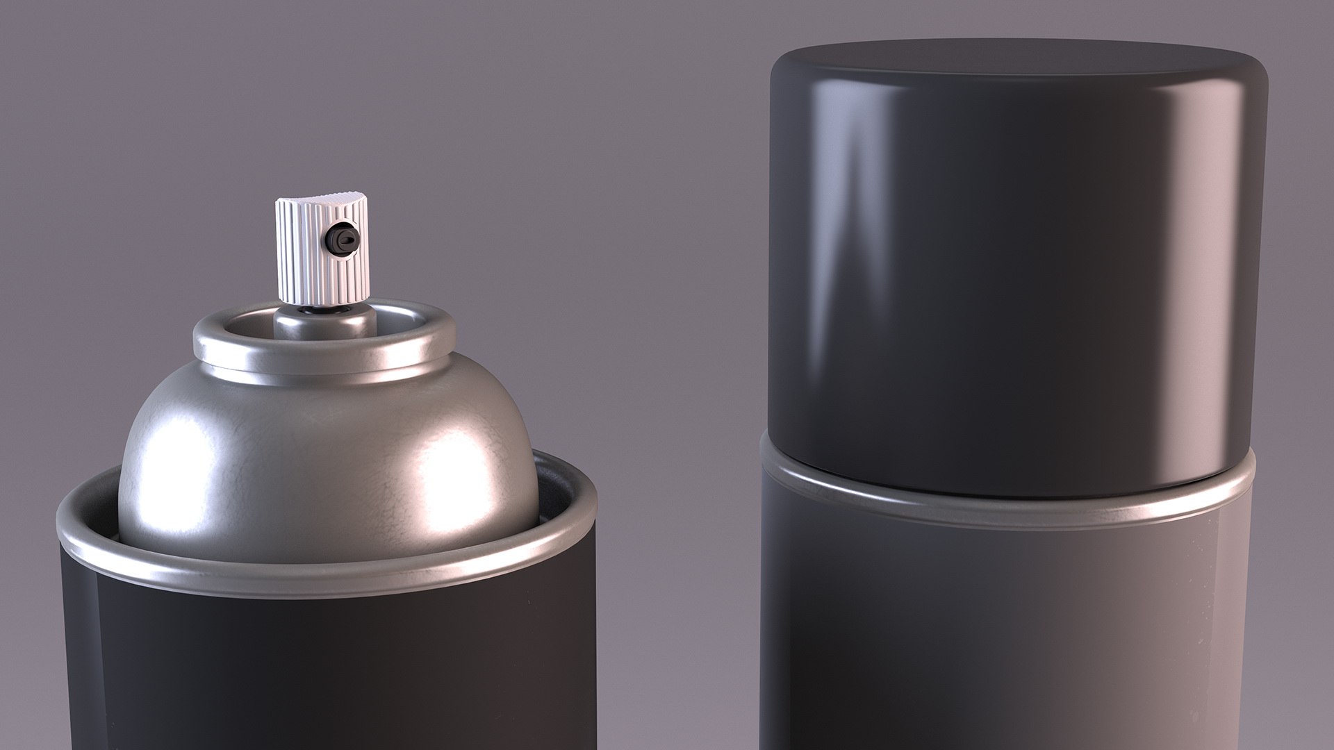 3D Model Recycling Aerosol Cans Monochrome Set TurboSquid 2137671