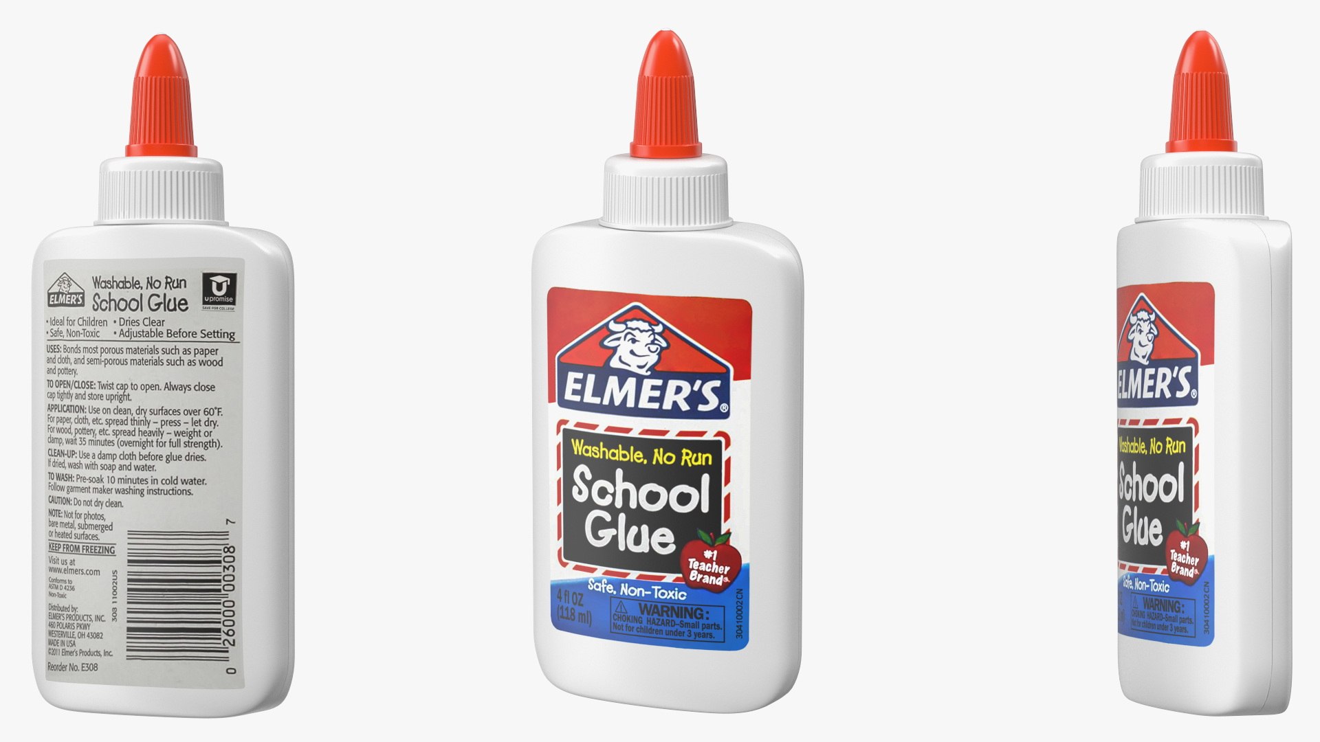 3D Elmers Liquid School Glue 4 Oz Model - TurboSquid 2153016