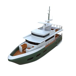 Modern Motoryacht 3D model