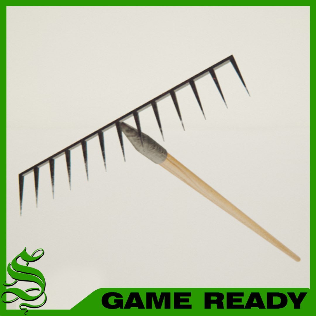 garden rake 3d max