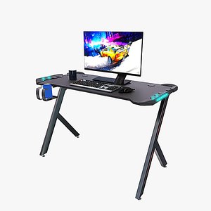 3D Gaming Desk Z1-S Low-poly 3D model model