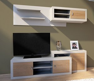 3D modern rack tv