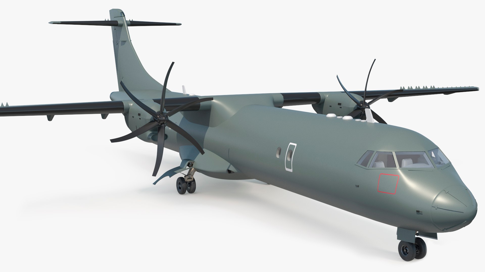 ATR 72-600 Naval Patrol Aircraft 3D model preview