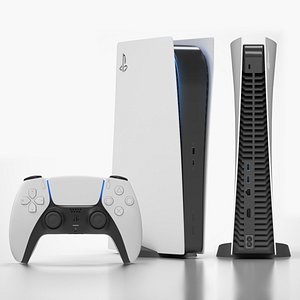 PS5 Digital Edition 3D model