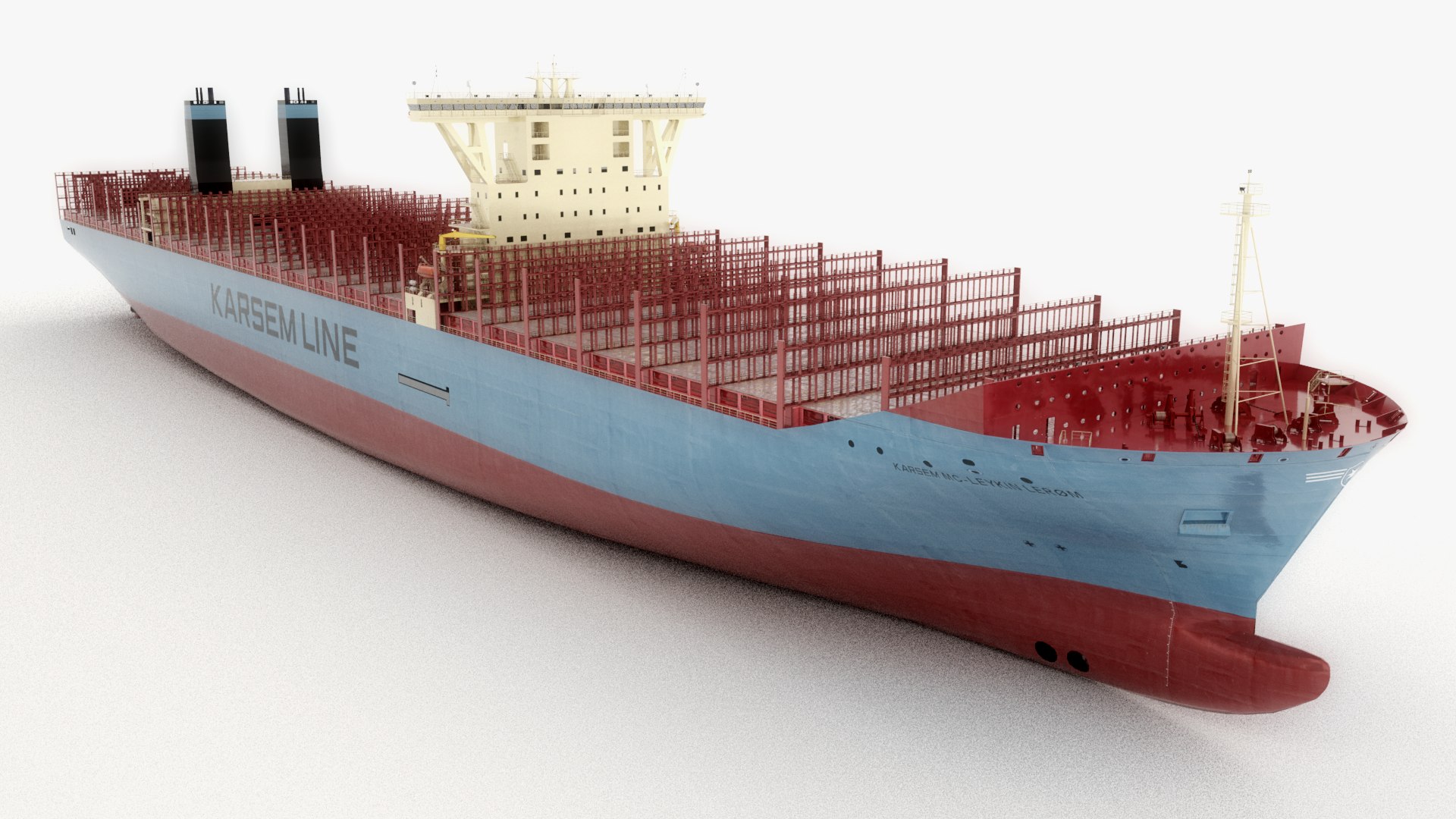 3D Large Container Ship 18000 Model - TurboSquid 1489202