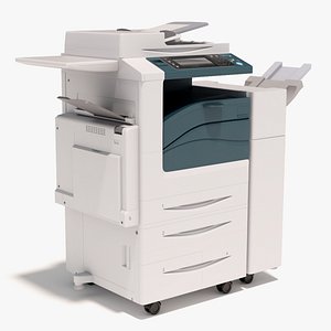 Office Multifunction Printer and Copier 3D model