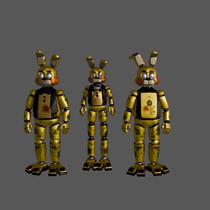 3D Rabbit Horror game model