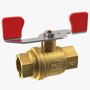 Brass Ball Valve with Union Butterfly Handle