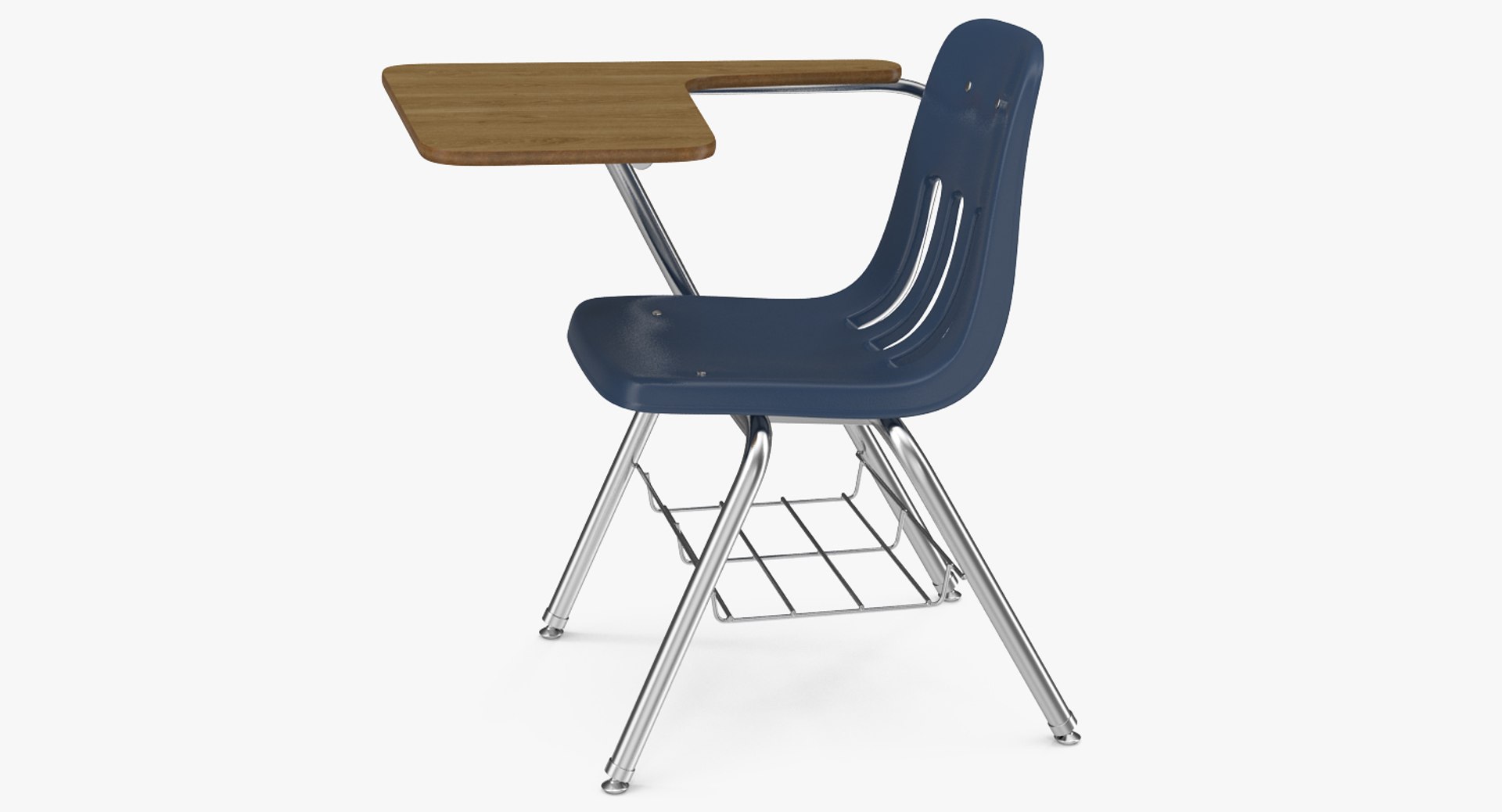 School Desk Chair 3D Model TurboSquid 1222969