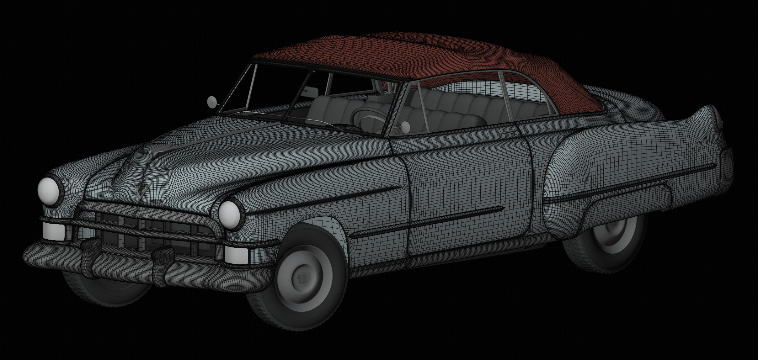 Cadillac 1949 coupe 3D model - TurboSquid 1332207